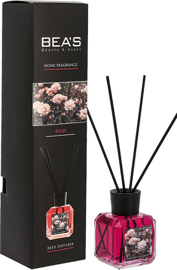Bea's Home Fragrance Geurstokjes 120ml Rose Exclusieve parfum