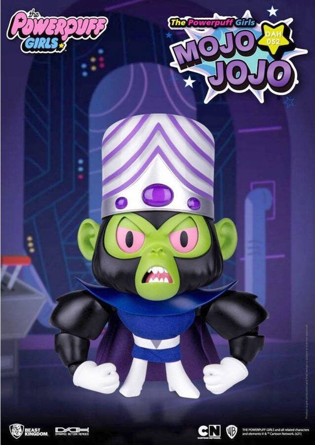 Beast Kingdom Toys Powerpuff Girls Actiefiguur Mojo Jojo 14 cm Dynamic 8ction Heroes 1 9 Multicolours