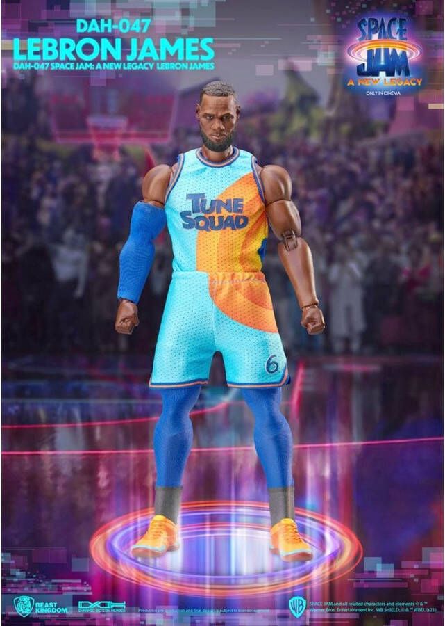 Beast Kingdom Toys Space Jam Actiefiguur LeBron James 20 cm Dynamic 8ction Heroes 1 9 Multicolours