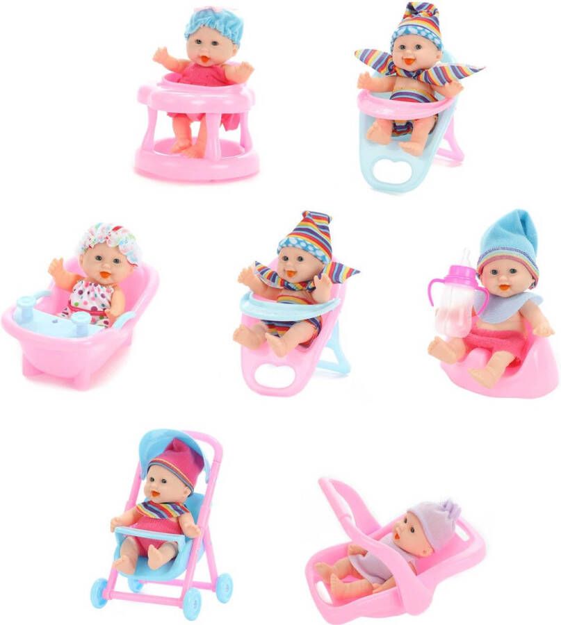 Beau-Beau Toi Toys Beau Mini babypop 12cm 1 willekeurige baby mini pop Spaar ze allemaal