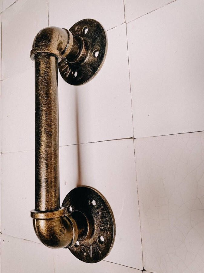 Beaujardins Handgreep vintage brons deurgreep vintage brons badkamer douche toilet serie 12