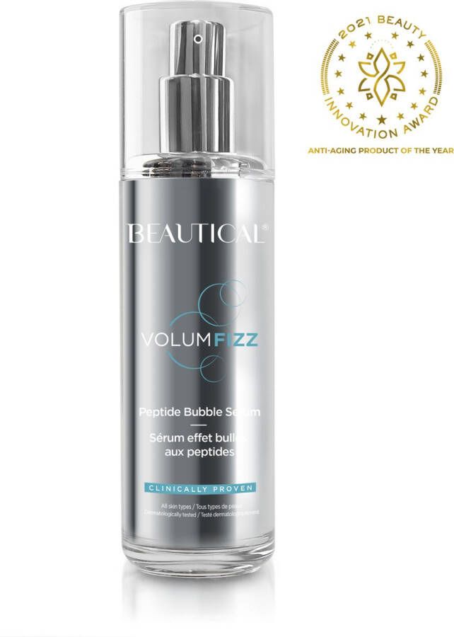 Beautical VOLUMFIZZ Peptide Bubbleserum serum gezichtsverzorging peptide serum gezichtsserum anti aging anti rimpel plumping stralende huid glow serum hyaluronzuur peptides klinisch bewezen 50ml