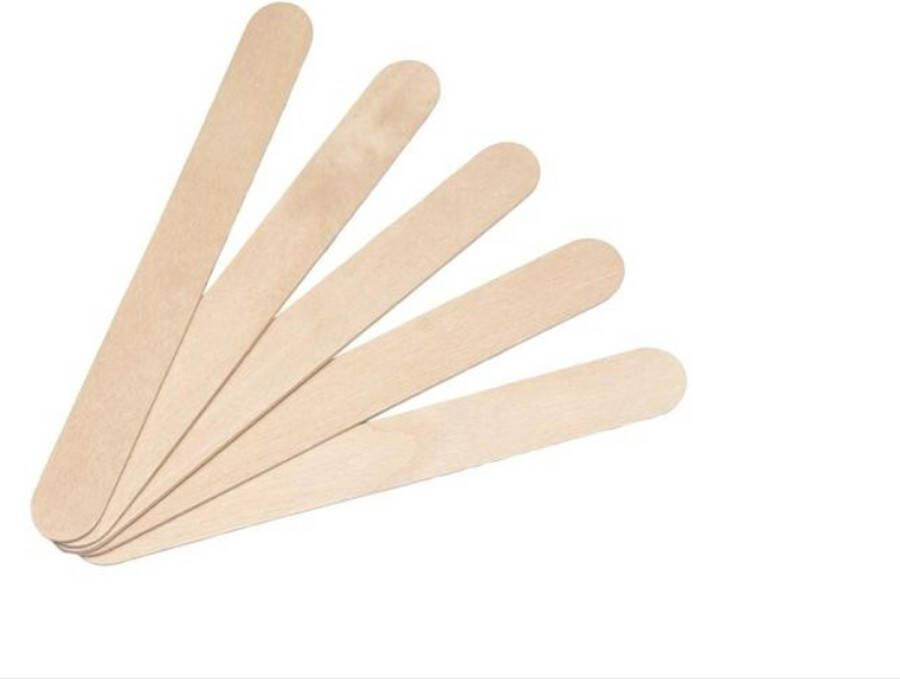 Beautiful Brows & Lashes Waxing Spatels 100 pcs- regular