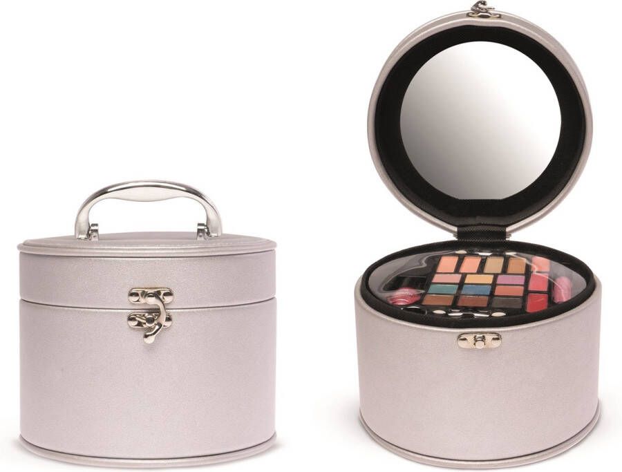 Beauty Casuelle make-up koffer 22 delig zilver