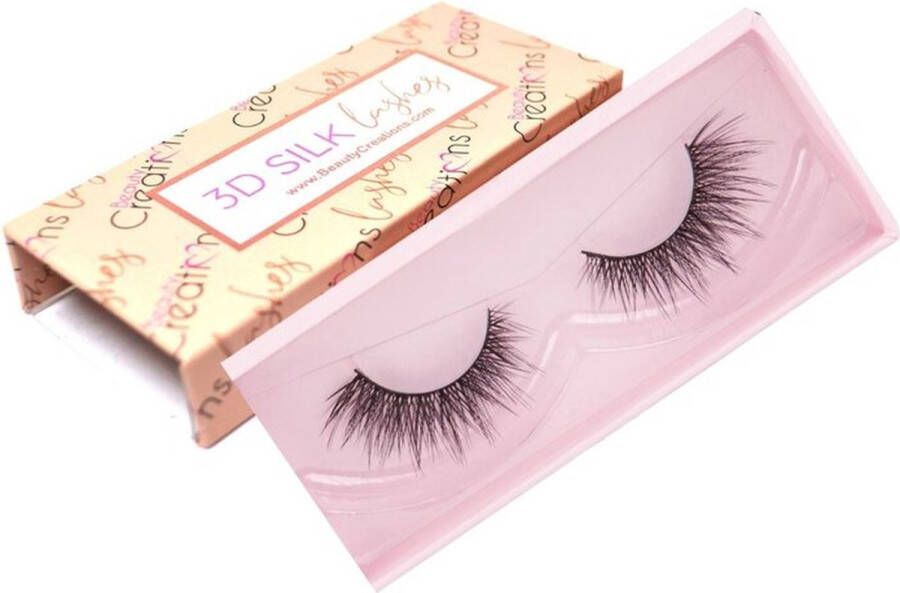 Beauty Creations 3D Silk Lashes Conceited Oogmake-up Nepwimpers 1 paar Herbruikbare Wimpers Eyelashes Zwart 22 g