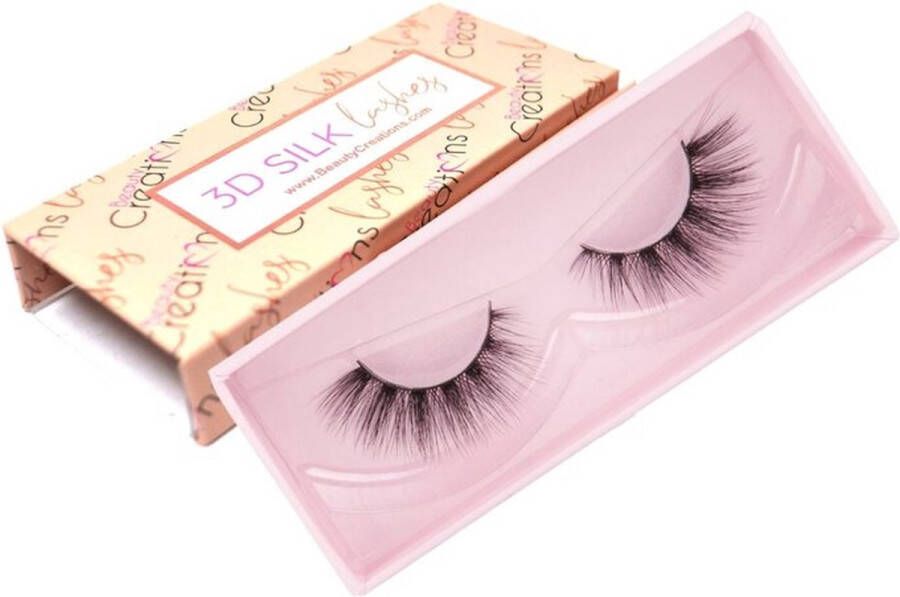 Beauty Creations 3D Silk Lashes I'm the Boss Oogmake-up Nepwimpers 1 paar Herbruikbare Wimpers Eyelashes Zwart 22 g