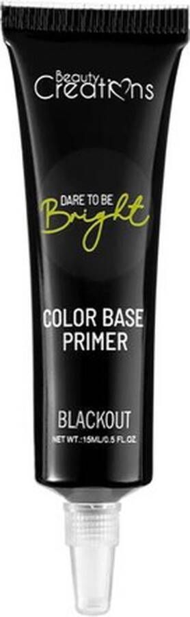 Beauty Creations Dare To Be Bright Color Base Primer Oogschaduw Primer EB02 Blackout Zwart 15 ml
