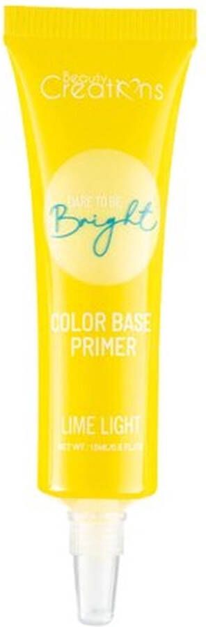 Beauty Creations Dare To Be Bright Color Base Primer Oogschaduw Primer EB04 Lime Light Geel 15 ml