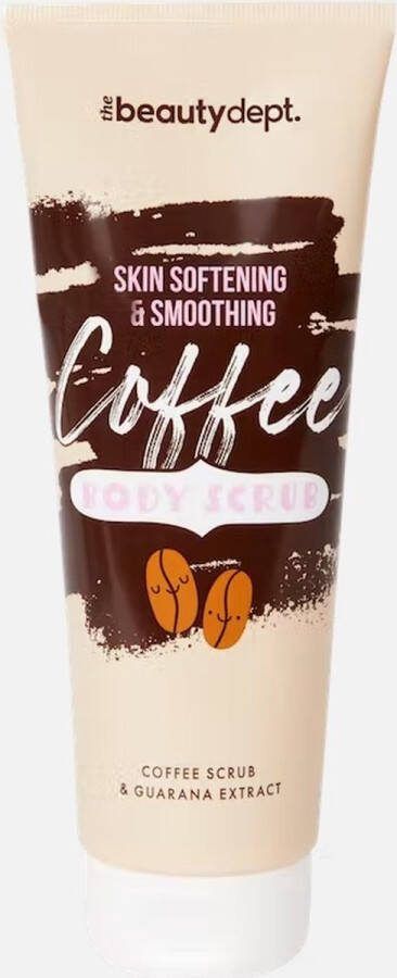 Beauty dep Coffee Body Scrub 250 ml Coffee scrub & Guarana extract The t Skin Softening & Smoothing Koffie scrub Lichaamsscrub met koffiedeeltjes en guarana extract Vegan