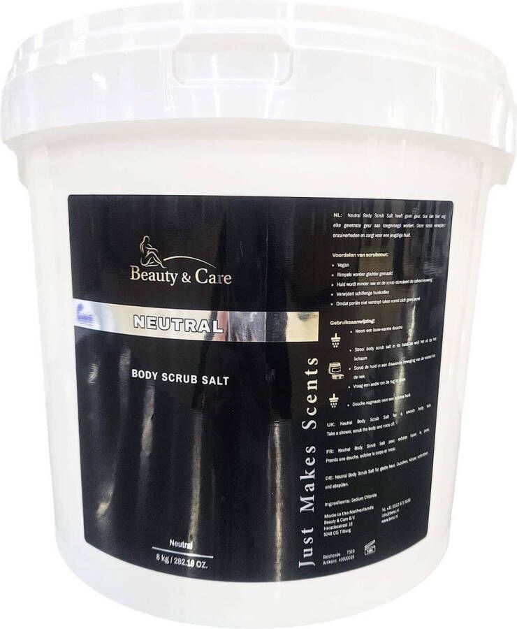 Beauty & Care Neutral Body Scrub Salt 8 kg. new