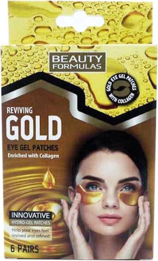 Beauty Formulas Gold Eye Gel Patches Gold Gel Eye Patches 6 Pairs