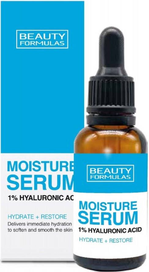 Beauty Formulas Moisture Serum Hydraterend Gezichtsserum 1% Hyaluronzuur 30ml