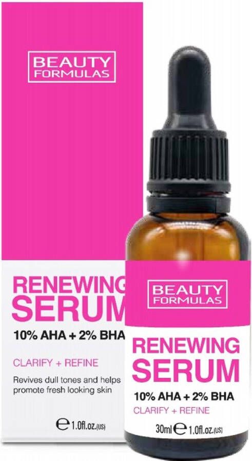 Beauty Formulas Vernieuwend Gezichtsserum 10% AHA + 2% BHA 30ml