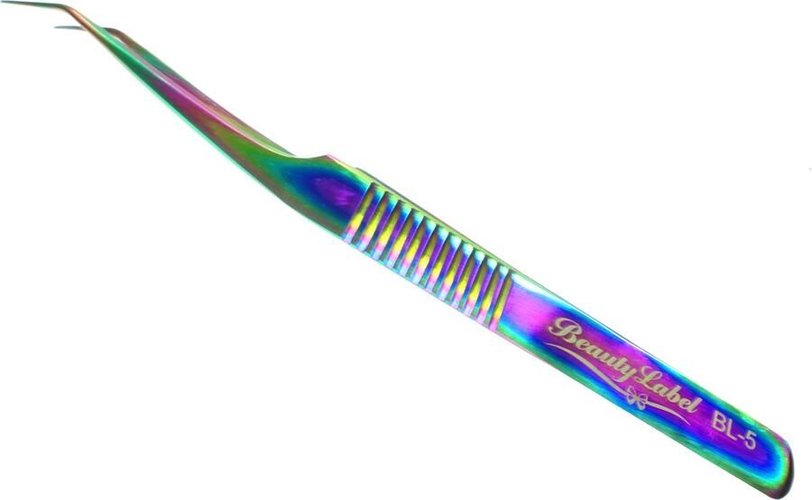 Beauty Label Pincet- Curved Tweezer -BL-5 Multicolor
