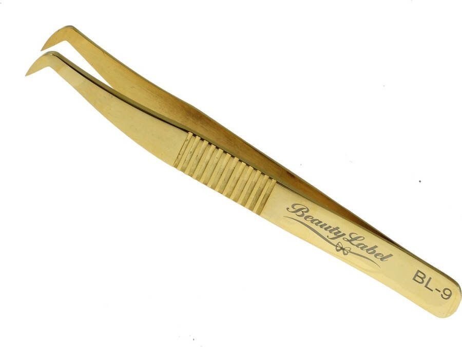 Beauty Label Pincet BL-9 Volume Tweezer Goud