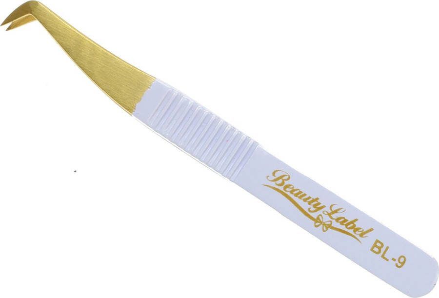 Beauty Label Pincet BL-9 Volume Tweezer- Wit Goud