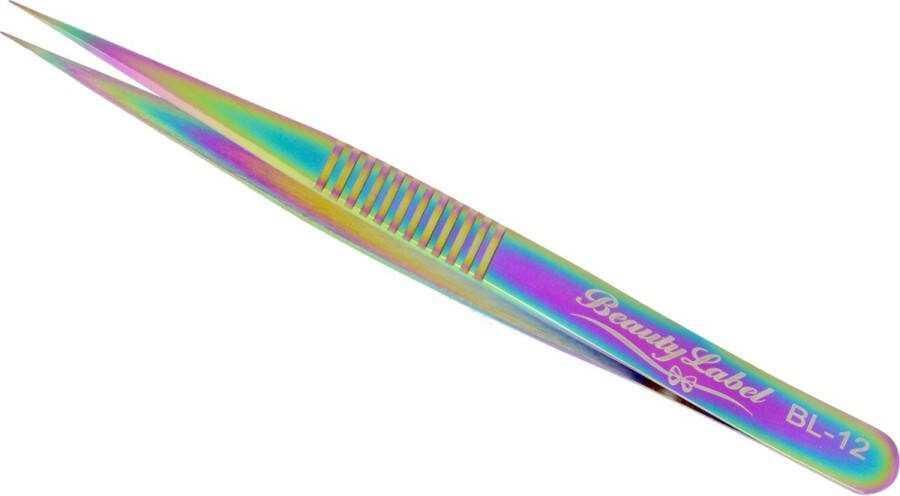 Beauty Label Pincet Lash Tweezer -BL-12 Multicolor