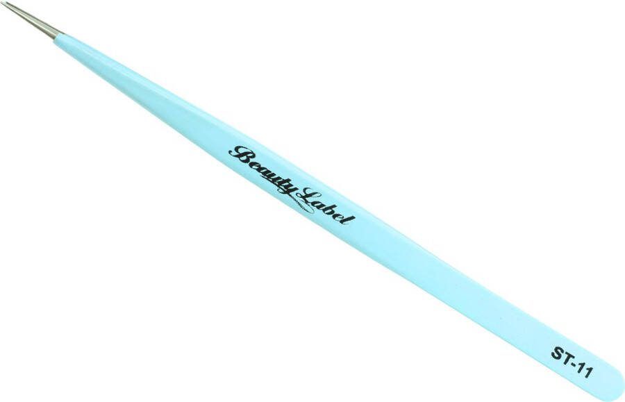 Beauty Label Pincet Lash Tweezer ST-11 Licht Blauw