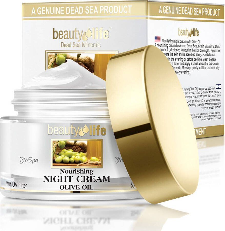 Beauty Life Dead Sea Minerals Nachtcrème Olijfolie en Dode Zee Mineralen