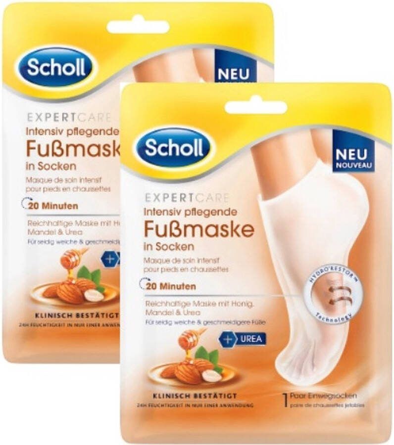 BeautyCosmetics4you ( 2 Paar ) Scholl Voetmaskersokken – Scholl – Scholl Pedimask – Scholl Velvet Smooth – Eelt sokken – Voetverzorging – Huidverzorging – Eeltsokken – Voetmasker