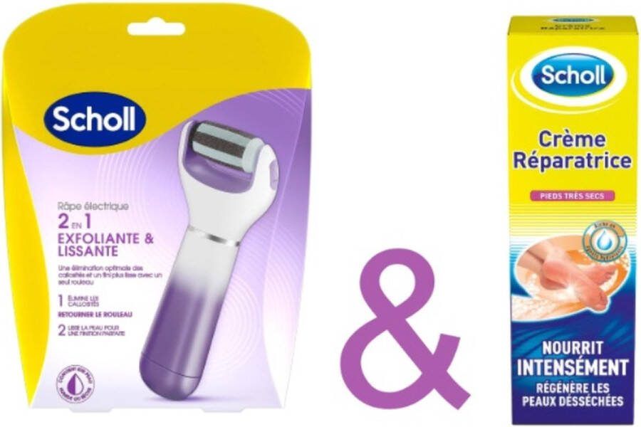 BeautyCosmetics4you Scholl Velvet Smooth + 75 ml Scholl Reparatiecrème voor zeer droge voeten – Scholl – voetverzorging – Huidverzorging – Scholl velvet Smooth – Voetcreme – Creme – Cream