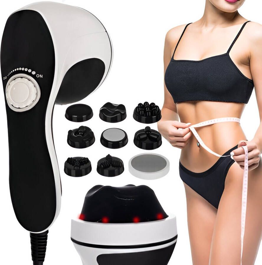 Beautylushh Massage apparaat Massage Infrarood Anti cellulitis Voor hele lichaam 8 opzetstukken