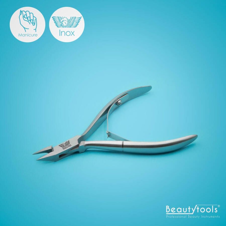 Beautytools.be BeautyTools Professionele Nagelknipper Hoektang voor Ingegroeide Nagelhoeken Manicure tang Recht Snijvlak 10 mm INOX (NN-0171)