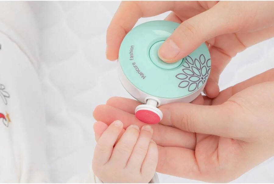 BEBECK Electrische Baby Nagelvijl 6 Vijlen baby-manicureset Baby Nagelknipper Manicureset Baby Nagelschaartje