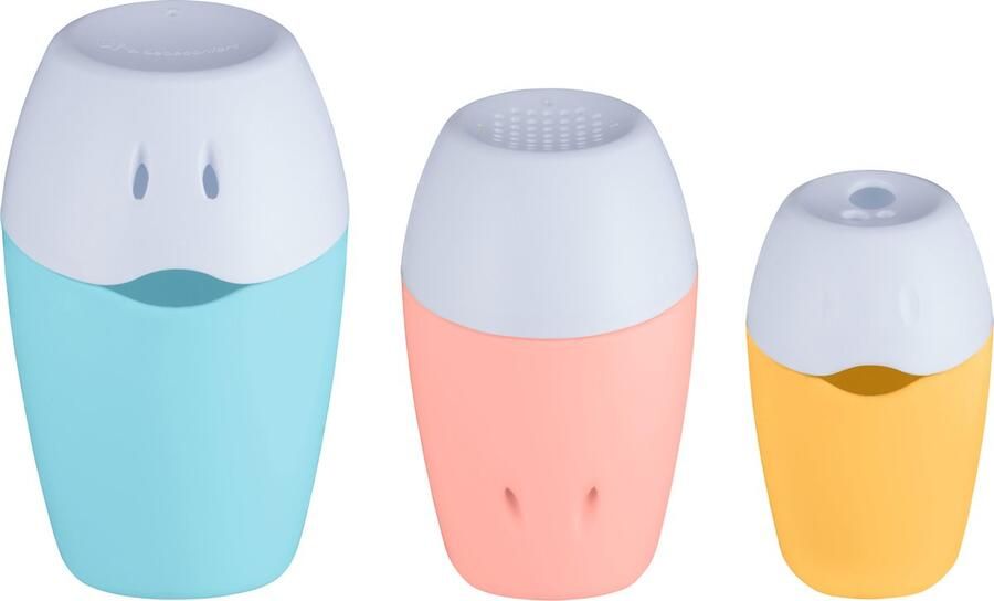 Bebeconfort EcoTriplo Badspeelgoed Blauw Roze Geel