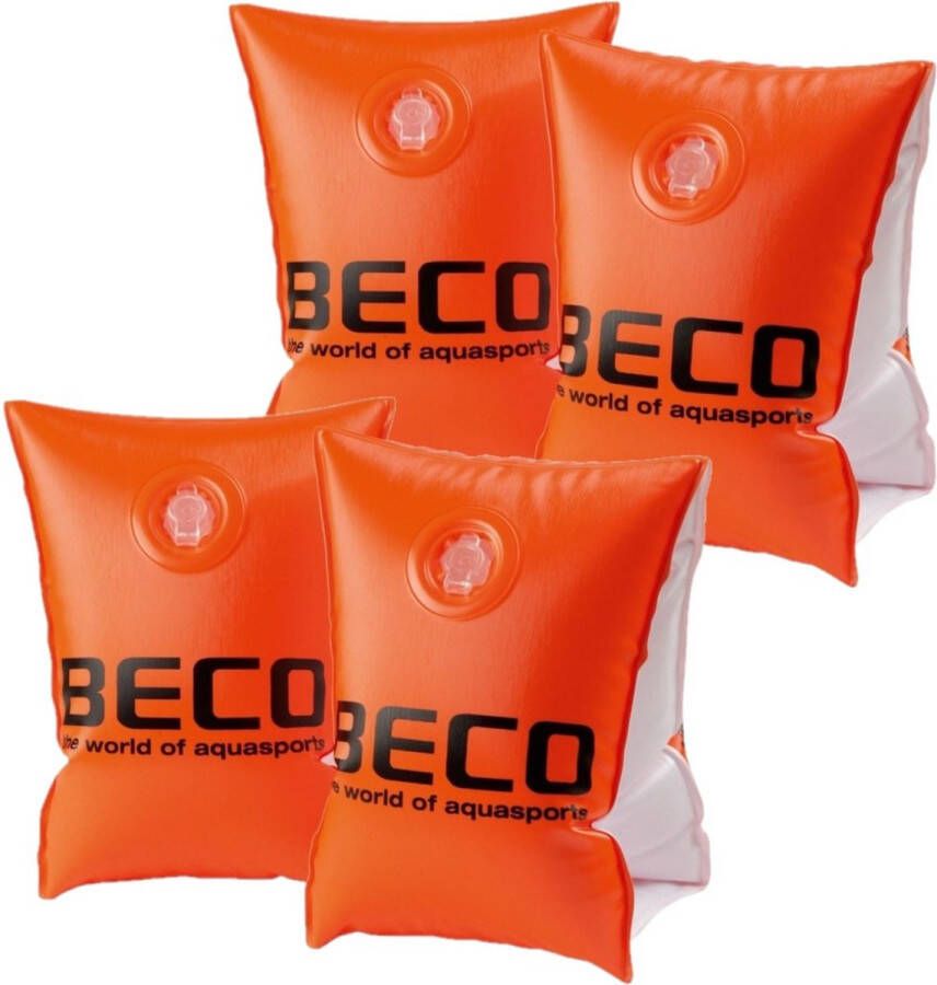BECO 2x Paar zwembandjes zwemvleugels oranje tot 15 kg Zwemhulpjes zwemmouwtjes zwembandjes voor kinderen