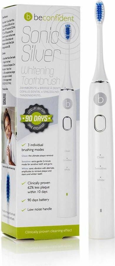 Beconfident Elektrische tandenborstel Sonic Silver