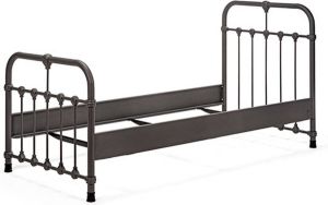 Bed Box Holland Kinderbed Erma 90x200 Antraciet Metaal lattenbodem -eenpersoons