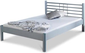 Bed Box Holland Mia metalen bed 140x200 zilver