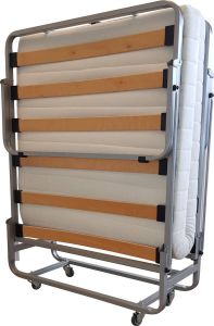 Bed Box Holland Vouwbed GB111 Lattenbodem 90x200 -Opklapbed Eenpersoons Metaal Design