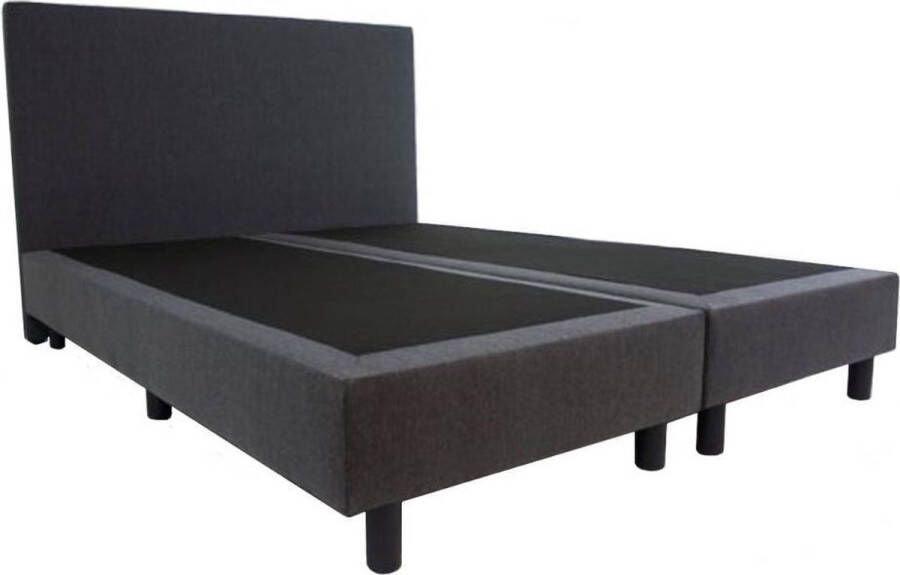 Bed4less Boxspring Basic 2-persoons 140x200 cm Antraciet stof
