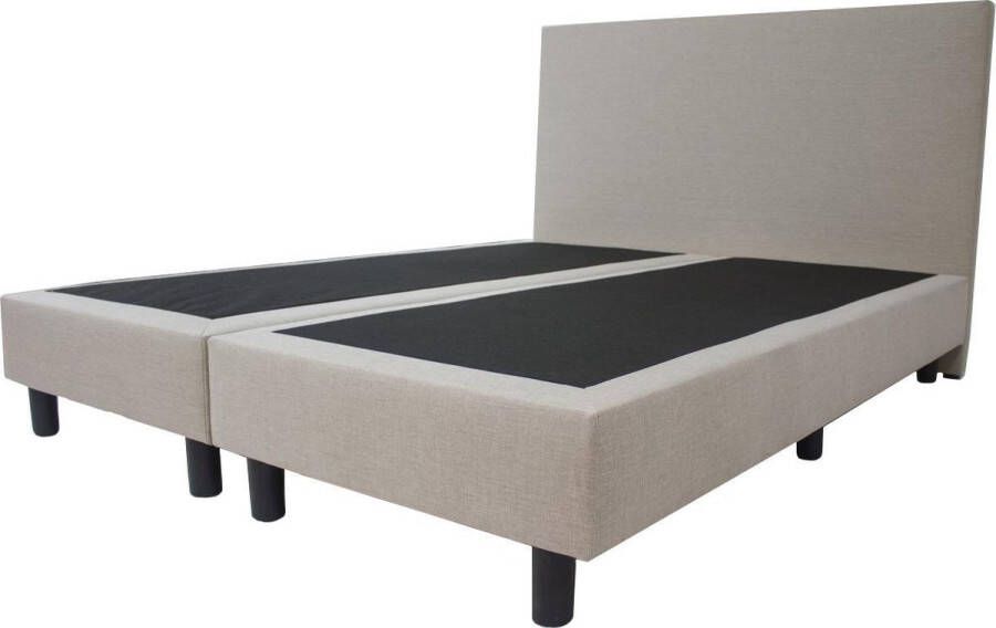 Bed4less Boxspring Basic 2-persoons 140x200 cm Beige stof