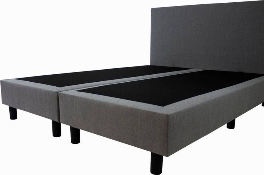 Bed4less Boxspring Basic 2-persoons 160x200 cm Grijs stof