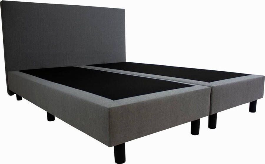 Bed4less Boxspring Basic 2-persoons 180x200 cm Grijs stof