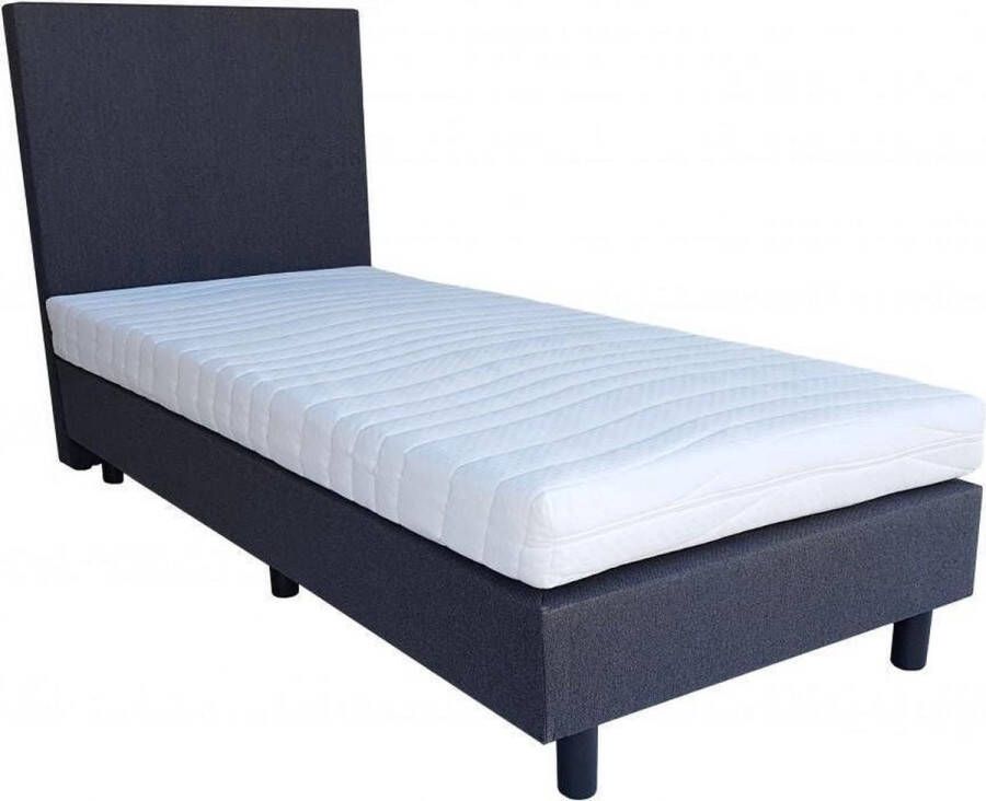 Bed4less Boxspring Basic Antraciet Comfort Foam Matras 90x200cm