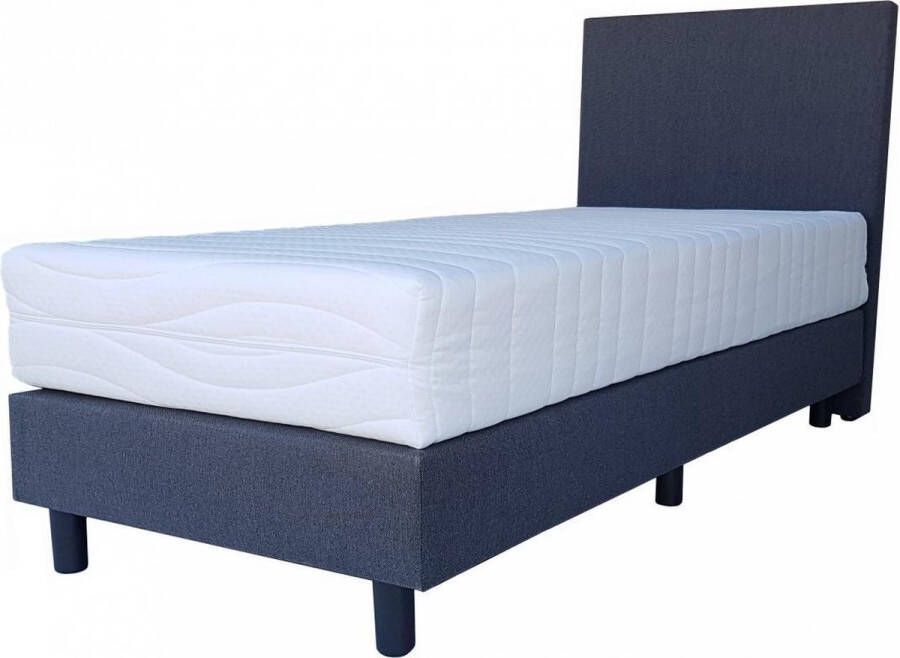 Bed4less Boxspring Basic Antraciet Pocketvering Matras 90x200cm