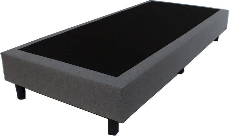 Bed4less Boxspring Deluxe Antraciet Bonell geveerd 80x200cm