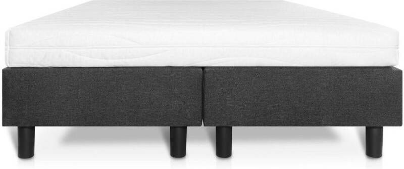 Bed4less Boxspring Student Basic Antraciet 120x190 cm Comfort Foam Matras