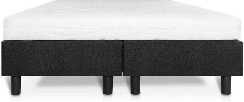 Bed4less Boxspring Student Basic Zwart 120x190 cm Comfort Foam Matras