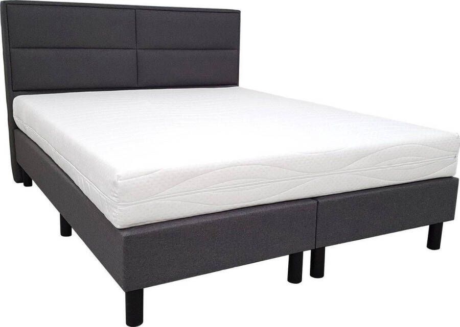 Bed4less Boxspringset Mercury 160x200cm 2-persoons met pocketvering matras