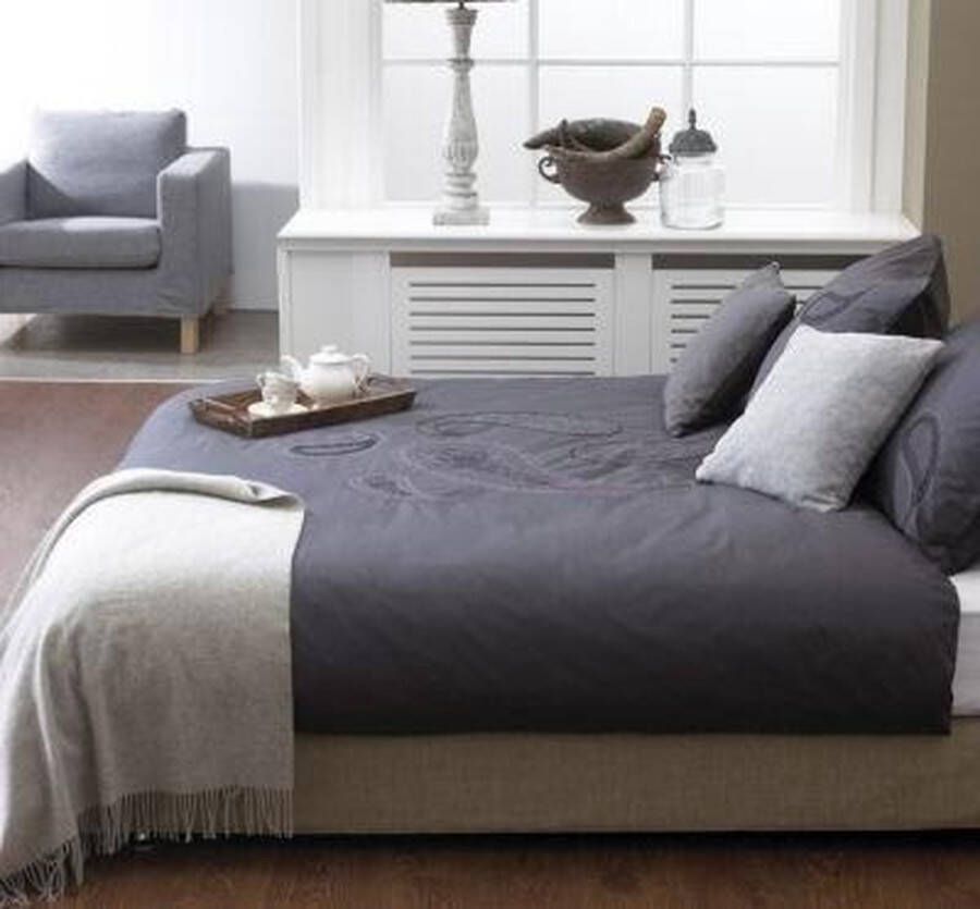 Beddinghouse Bannalec Dekbedovertrek Eenpersoons 140x200 220 cm Anthracite