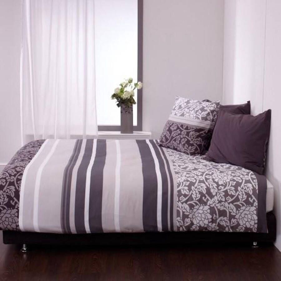 Beddinghouse Baretta Dekbedovertrek Tweepersoons 200x200 220 cm Grey