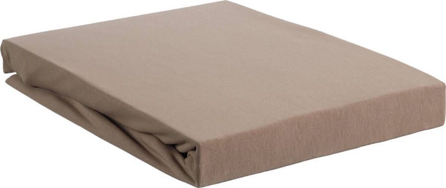 Beddinghouse Jersey Stretch Topper Hoeslaken Eenpersoons 90 100x200 220 cm Taupe