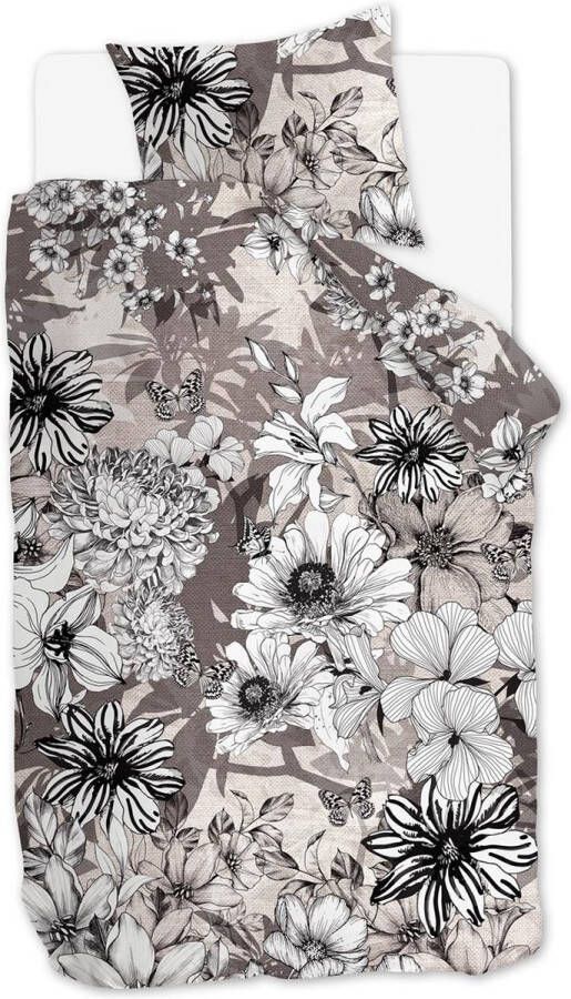 Beddinghouse Black Garden dekbedovertrek Eenpersoons 140x200 220 Naturel