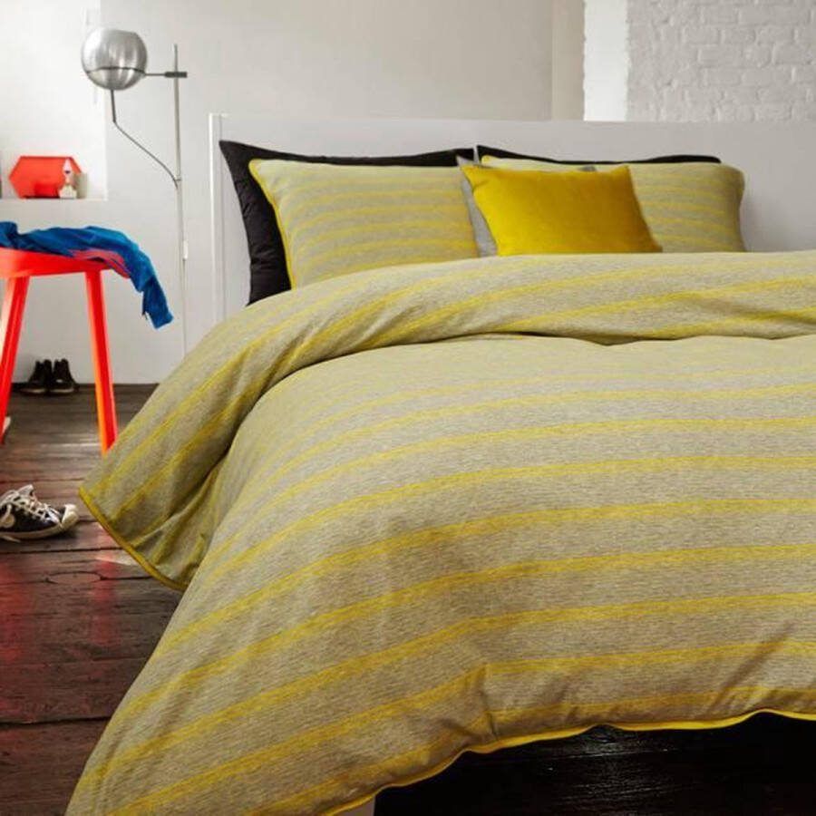 Beddinghouse Brooklyn Dekbedovertrek Jersey Eenpersoons 140x200 220 cm Grey