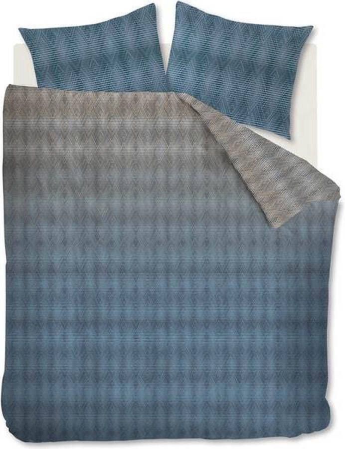 Beddinghouse Calton Dekbedovertrek Tweepersoons 200x200 220 cm + 2 kussenslopen 60x70 cm Blue grey